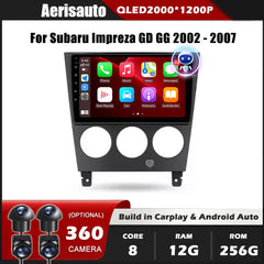 9''For Subaru Impreza GD GG 2002-2007 AERISAUTO for Apple Android screen and  Android Auto