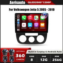9''For Volkswagen Jetta 5 2005-2010 AERISAUTO for Apple Android screen and  Android Auto