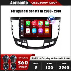 9''For Hyundai Sonata NF 2008-2010 AERISAUTO for Apple Android screen and  Android Auto