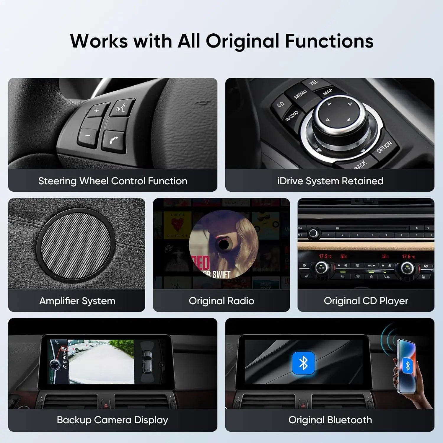 12.3''For BMW X5 F15 X6 F16 NBT System 2014-2017 AERISAUTO for Apple Android screen and  Android Auto 我的商店