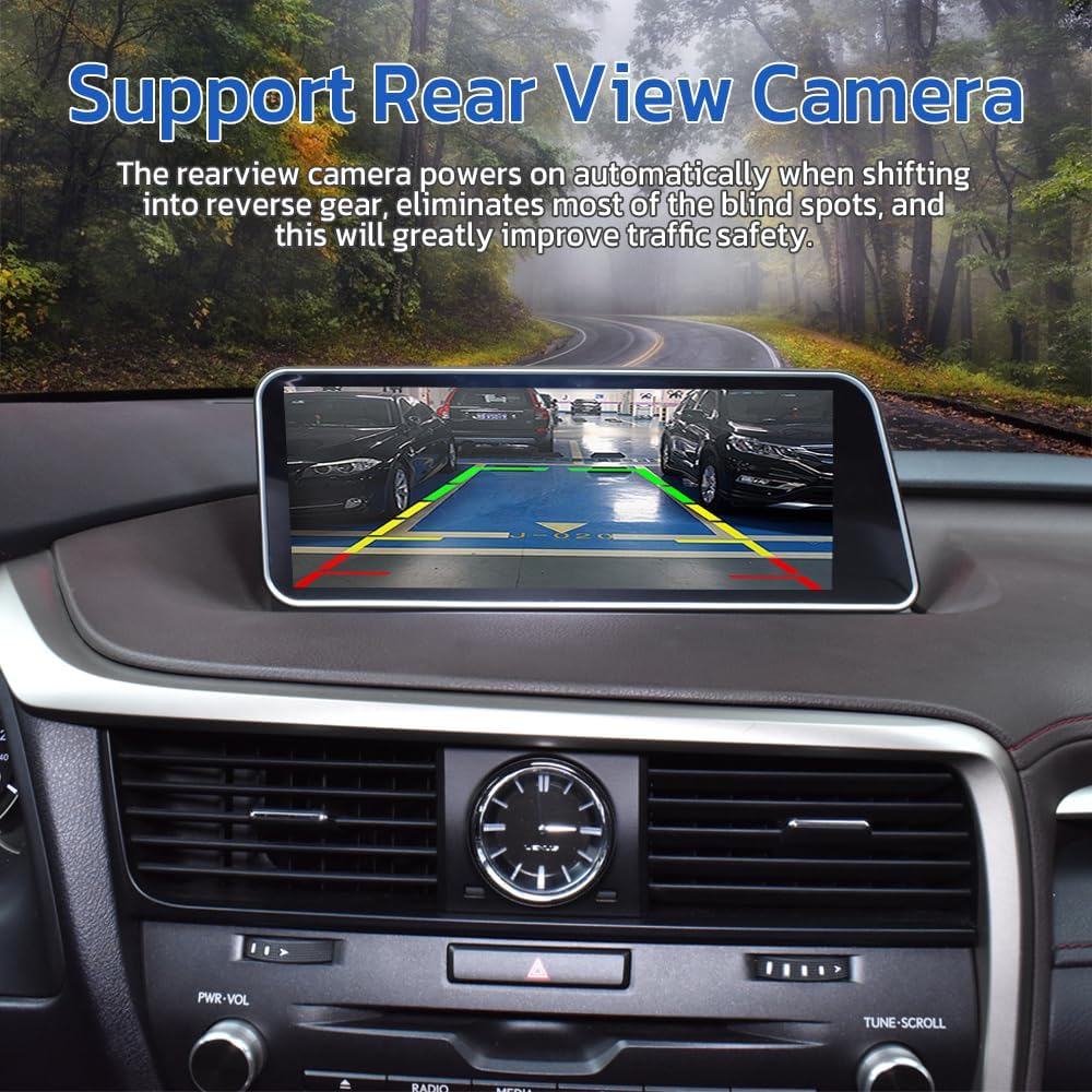 Pour Lexus RX350 RX400 2016-2019 Qualcomm Chips Android 13 Navigation de voiture GPS Multimédia Carplay Auto 12,3 pouces HD Écran Lecteur 