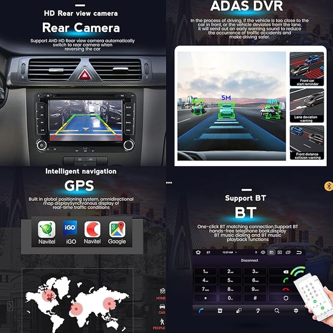 7'' For Audi A4 S4 B6 B7 RS4 8E 8H 2000-2008 AERISAUTO for Apple Android screen and  Android Auto