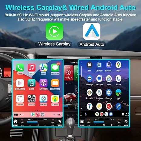 Android 13 12.1''For Infiniti G25 G35 G37 Q60S 2004-2015 Tesla Style Car Radio AERISAUTO for Apple Android screen and Android Auto
