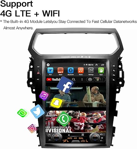 12.1''For Ford Explorer 2011-2019 AERISAUTO for Apple Android screen and  Android Auto