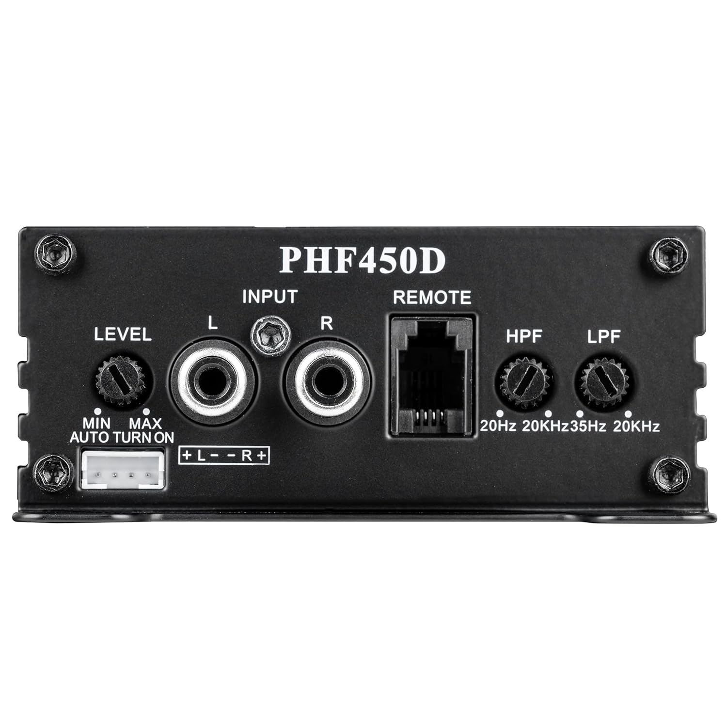 Aerisauto Amplifier car Audio Monoblock Class D Compact Subwoofer Amplifier, 2/4 Ohm Stable, Low/High Level Inputs, Low Pass Crossover, Mosfet Power Supply