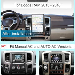 14.4"For Dodge RAM 1500 2500 3500 2013-2018 Tesla Style Car Radio AERISAUTO for Apple Android screen and Android Auto