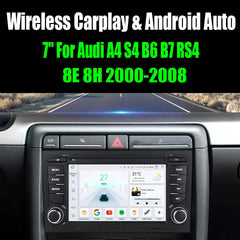 7'' For Audi A4 S4 B6 B7 RS4 8E 8H 2000-2008 AERISAUTO for Apple Android screen and  Android Auto Aerisauto