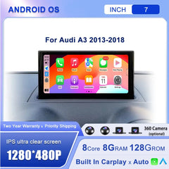 7''For Audi A3 2013-2018 AERISAUTO for Apple Android screen and  Android Auto Aerisauto