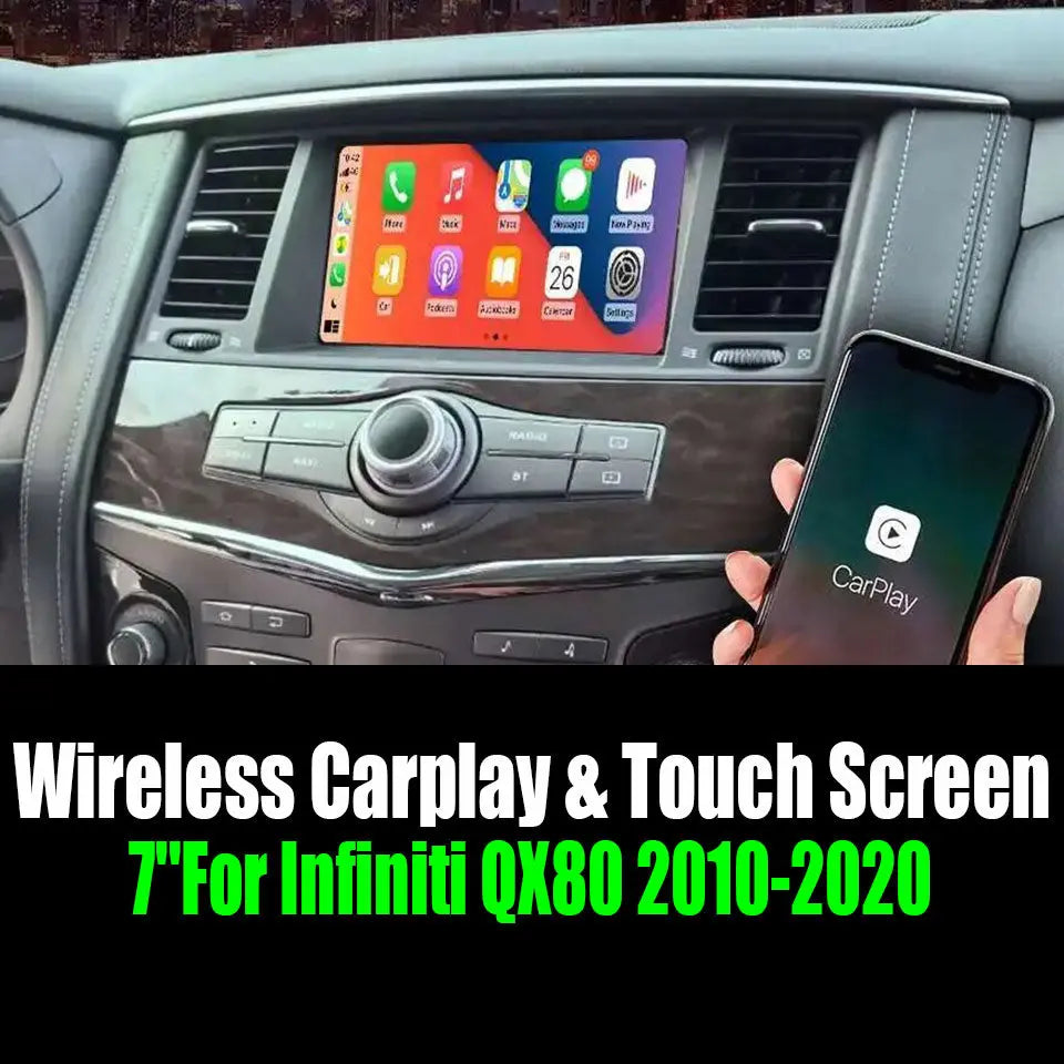 7''For Infiniti QX80 2010-2020 AERISAUTO for Apple Android screen and  Android Auto Aerisauto