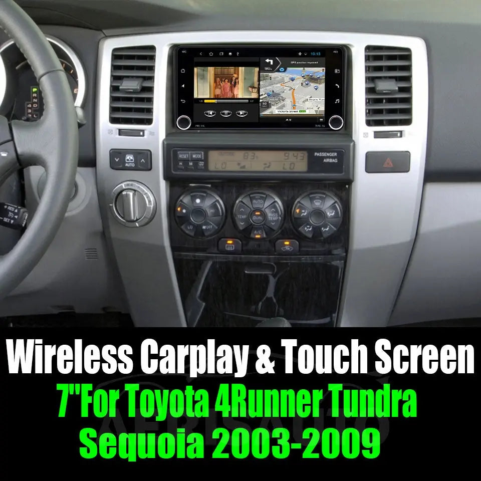 7''For Toyota 4Runner Tundra Sequoia 2003-2009 AERISAUTO for Apple Android screen and  Android Auto Aerisauto