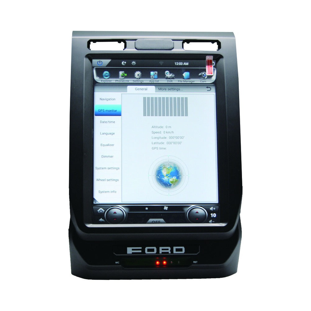 12.1" For Ford F-150 250 2015-2019 Android 11.0 Tesla Style Car Radio  AERISAUTO for Apple Android screen and  Android Auto