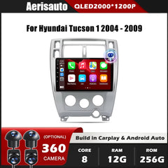9''For Hyundai Tucson 2004-2009 AERISAUTO for Apple Android screen and  Android Auto