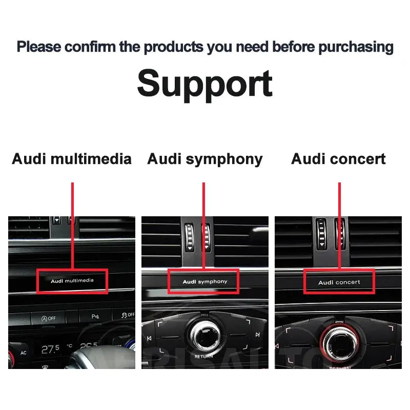 8.8''For Audi A4 A5 B8 S4 2008-2016 Android 14.0 AERISAUTO for Apple Android screen and  Android Auto Aerisauto