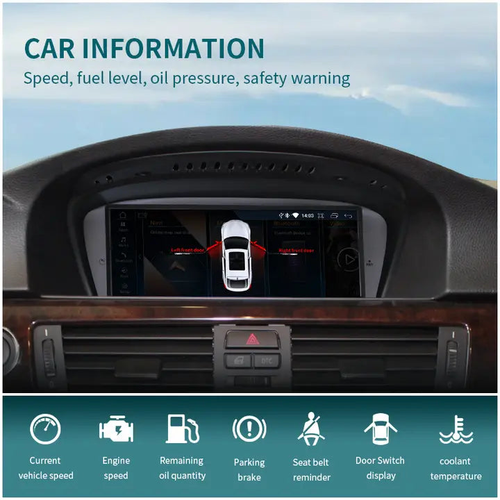8.8''For BMW 3 Series E90 / 5 Series E60 / 6 Series E46 E63 2004-2011 AERISAUTO for Apple Android screen and  Android Auto Aerisauto