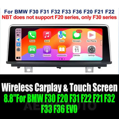 8.8''For BMW F30 F20 F31 F22 F21 F32 F33 F36 EVO AERISAUTO for Apple Android screen and  Android Auto Aerisauto