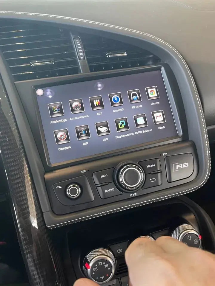 8''For Audi R8 2007-2015 Android 12  AERISAUTO for Apple Android screen and  Android Auto Aerisauto