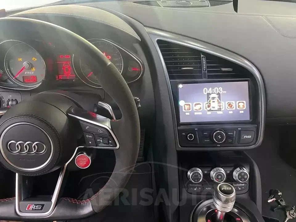 8''For Audi R8 2007-2015 Android 12  AERISAUTO for Apple Android screen and  Android Auto Aerisauto
