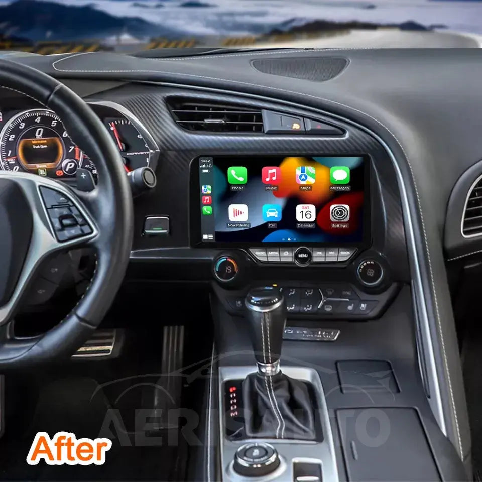 9.3''For CHEVROLET CORVETTE C7 2013-2019 AERISAUTO for Apple Android screen and  Android Auto Aerisauto