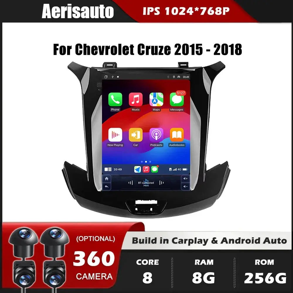 9.7''For Chevrolet Cruze 2015-2018 AERISAUTO for Apple Android screen and  Android Auto Aerisauto
