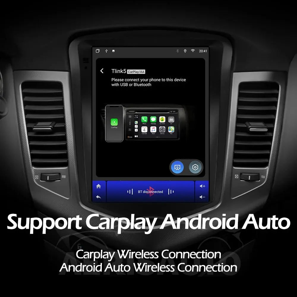 9.7''For Chevrolet Cruze 2015-2018 AERISAUTO for Apple Android screen and  Android Auto Aerisauto