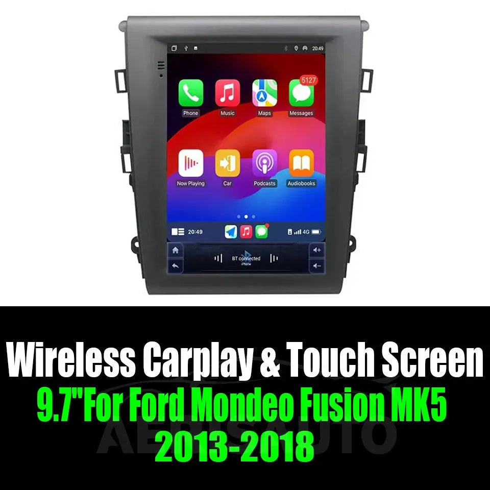 9.7''For Ford Mondeo Fusion MK5 2013-2018 AERISAUTO for Apple Android screen and  Android Auto Aerisauto