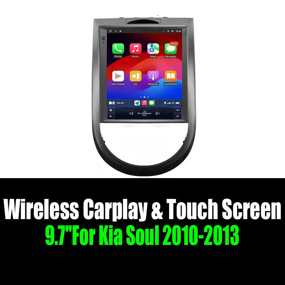 9.7''For Kia Soul 2010-2013 AERISAUTO for Apple Android screen and  Android Auto Aerisauto