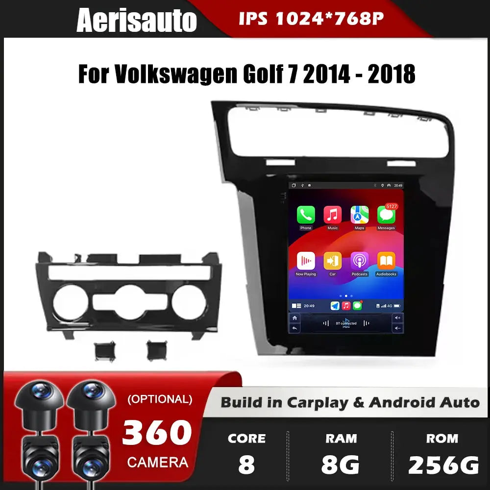 9.7''For Volkswagen Golf 7 2014-2018 AERISAUTO for Apple Android screen and  Android Auto Aerisauto
