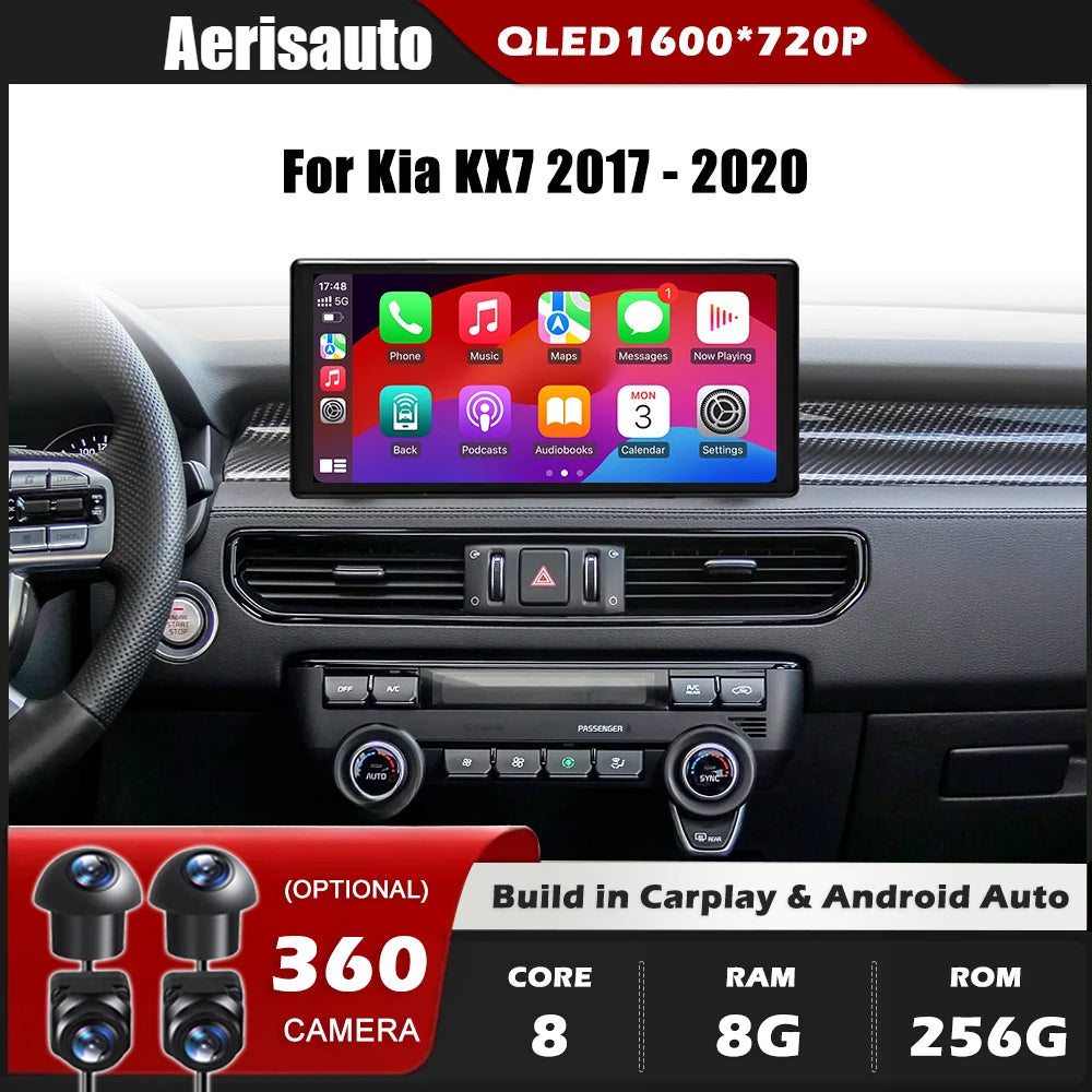 10.33''For Kia KX7 2017-2020 AERISAUTO for Apple Android screen and  Android Auto