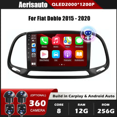 9''For Fiat Doblo 2015 - 2020 AERISAUTO for Apple Android screen and  Android Auto