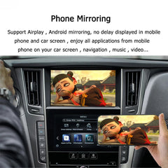 CarPlay Retrofit iOS15 AirPlay pour Infiniti Q50 Q60 Q70 QX50 Q50L Android Auto Apple Car Play Mirroring Système de navigation 