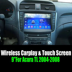 9''For Acura TL 2004-2008 Android14 AERISAUTO for Apple Android screen and  Android Auto Aerisauto