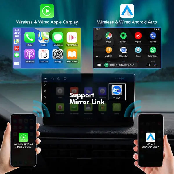 9''For BMW 3 Series E46 M3 318/320/325/330/335 1998-2005 Android 13 AERISAUTO for Apple Android screen and  Android Auto Aerisauto