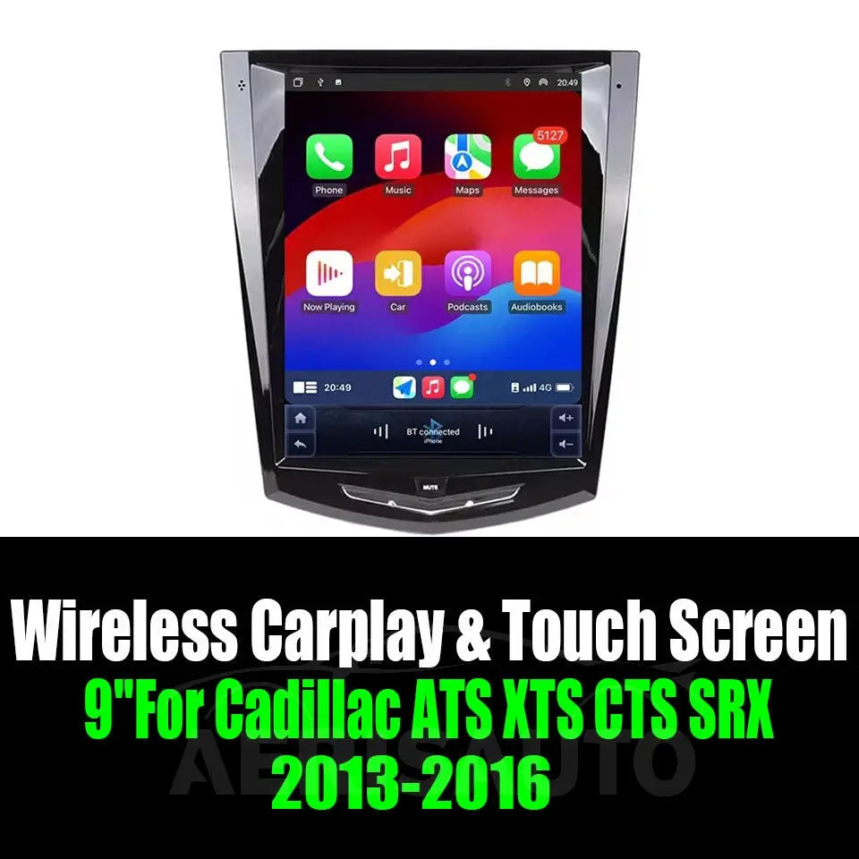 9''For Cadillac ATS XTS CTS SRX 2013-2016 AERISAUTO for Apple Android screen and  Android Auto Aerisauto