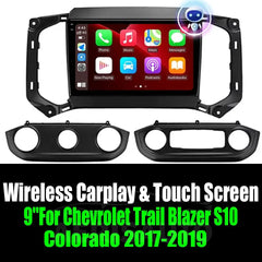 9''For Chevrolet Trail Blazer S10 Colorado 2017-2019 AERISAUTO for Apple Android screen and  Android Auto Aerisauto