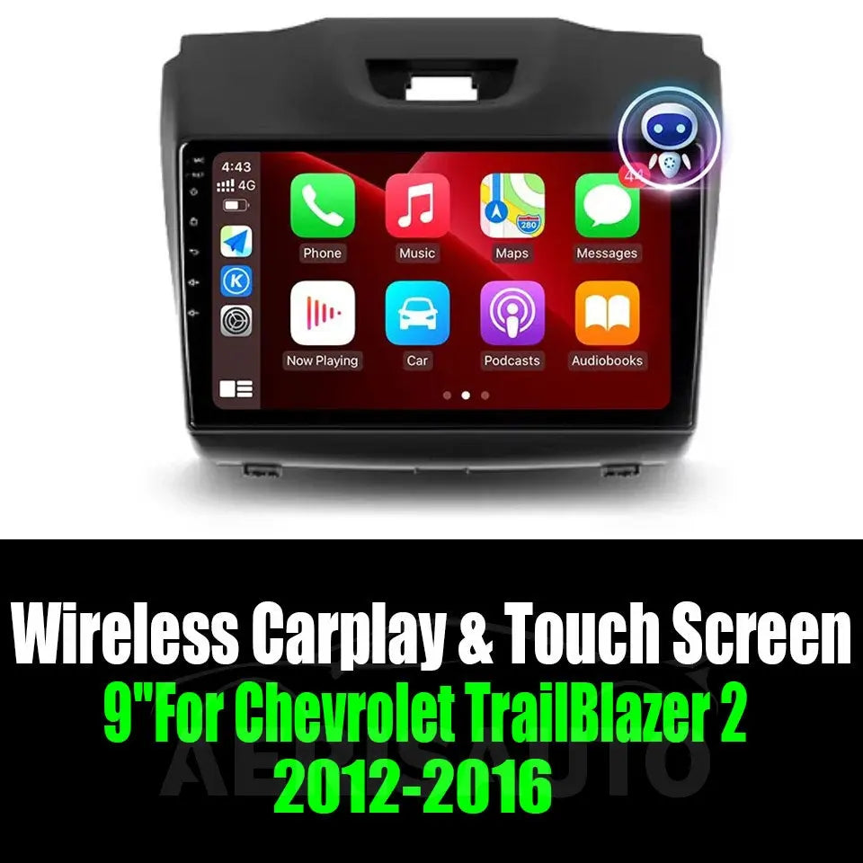 9''For Chevrolet TrailBlazer 2 2012-2016 AERISAUTO for Apple Android screen and  Android Auto Aerisauto