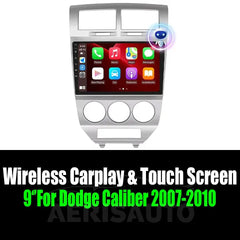 9‘’For Dodge Caliber 2007-2010 AERISAUTO for Apple Android screen and  Android Auto Aerisauto