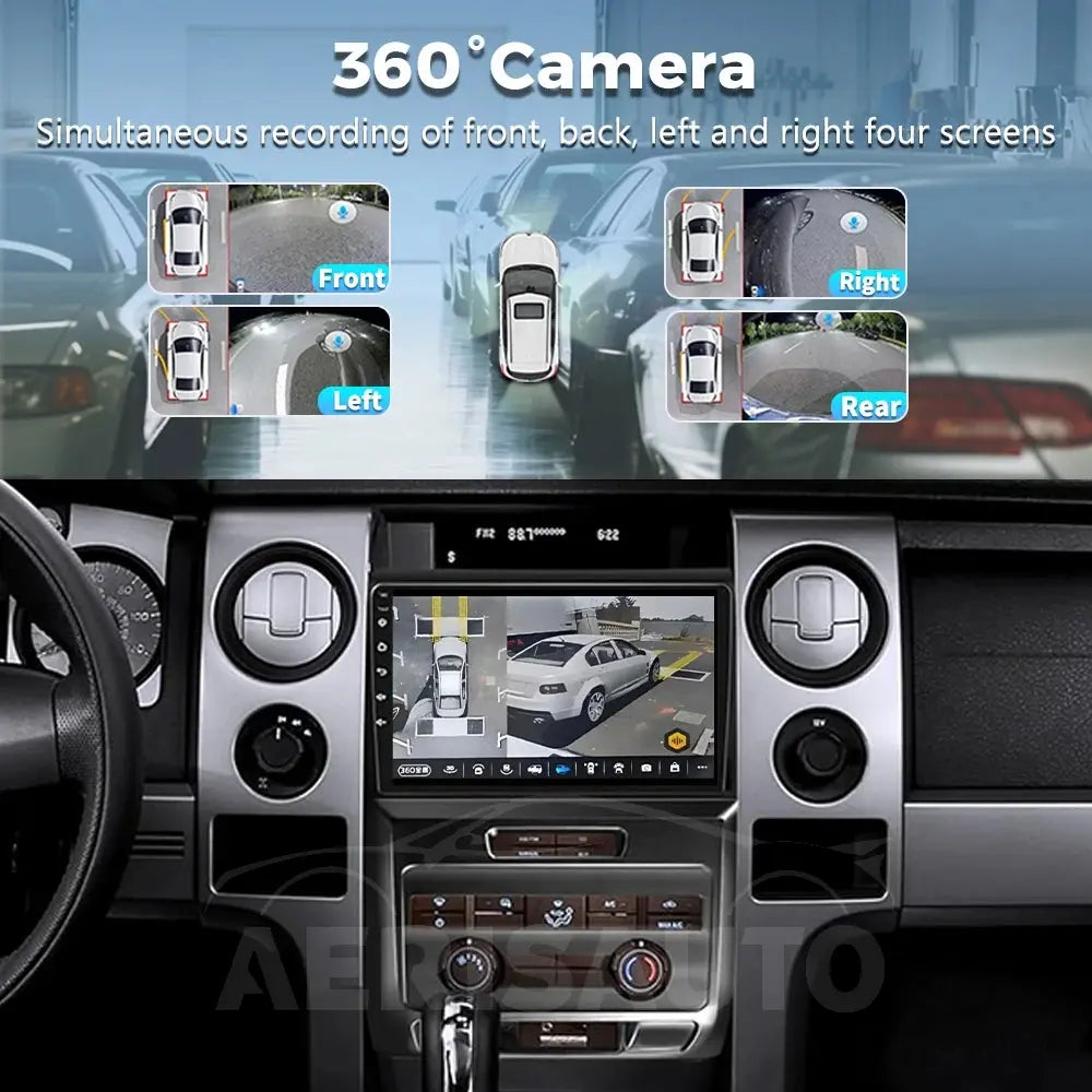 9''For Ford F150 P415 Raptor E53 X5 M5 2008-2014 Android 14 AERISAUTO for Apple Android screen and  Android Auto Aerisauto