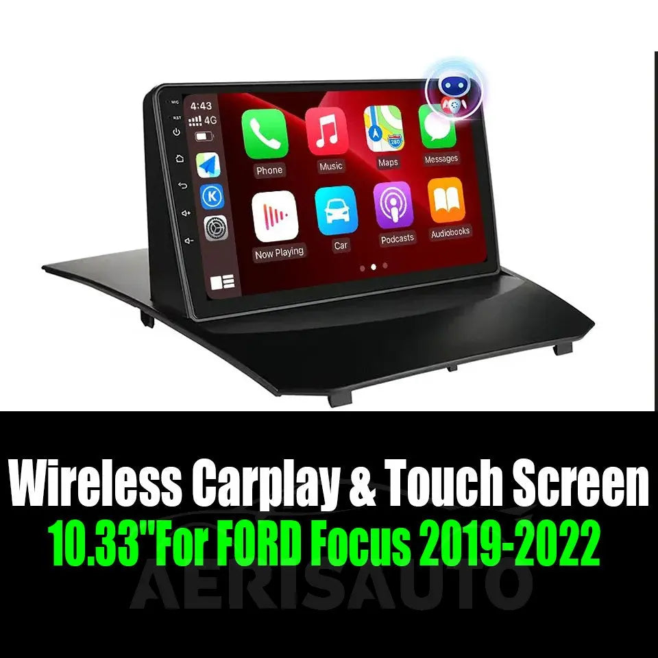 9''For Ford Fiesta Mk 6 2009-2018 AERISAUTO for Apple Android screen and  Android Auto Aerisauto