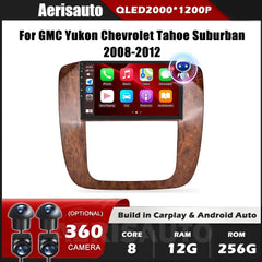 9''For GMC Youkon Chevrolet Tahoe Suburban 2008-2012 AERISAUTO for Apple Android screen and  Android Auto Aerisauto