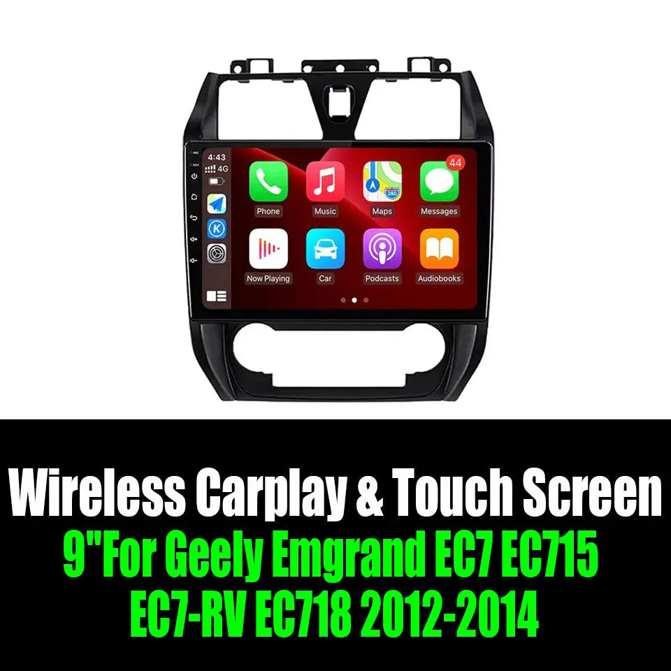 9''For Geely Emgrand EC7 EC715 EC7-RV EC718 2012-2014 AERISAUTO for Apple Android screen and  Android Auto Aerisauto