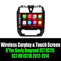 9''For Geely Emgrand EC7 EC715 EC7-RV EC718 2012-2014 AERISAUTO for Apple Android screen and  Android Auto Aerisauto