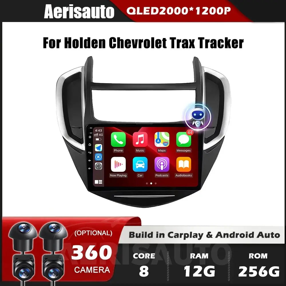 9''For Holden Chevrolet Trax Tracker AERISAUTO for Apple Android screen and  Android Auto Aerisauto