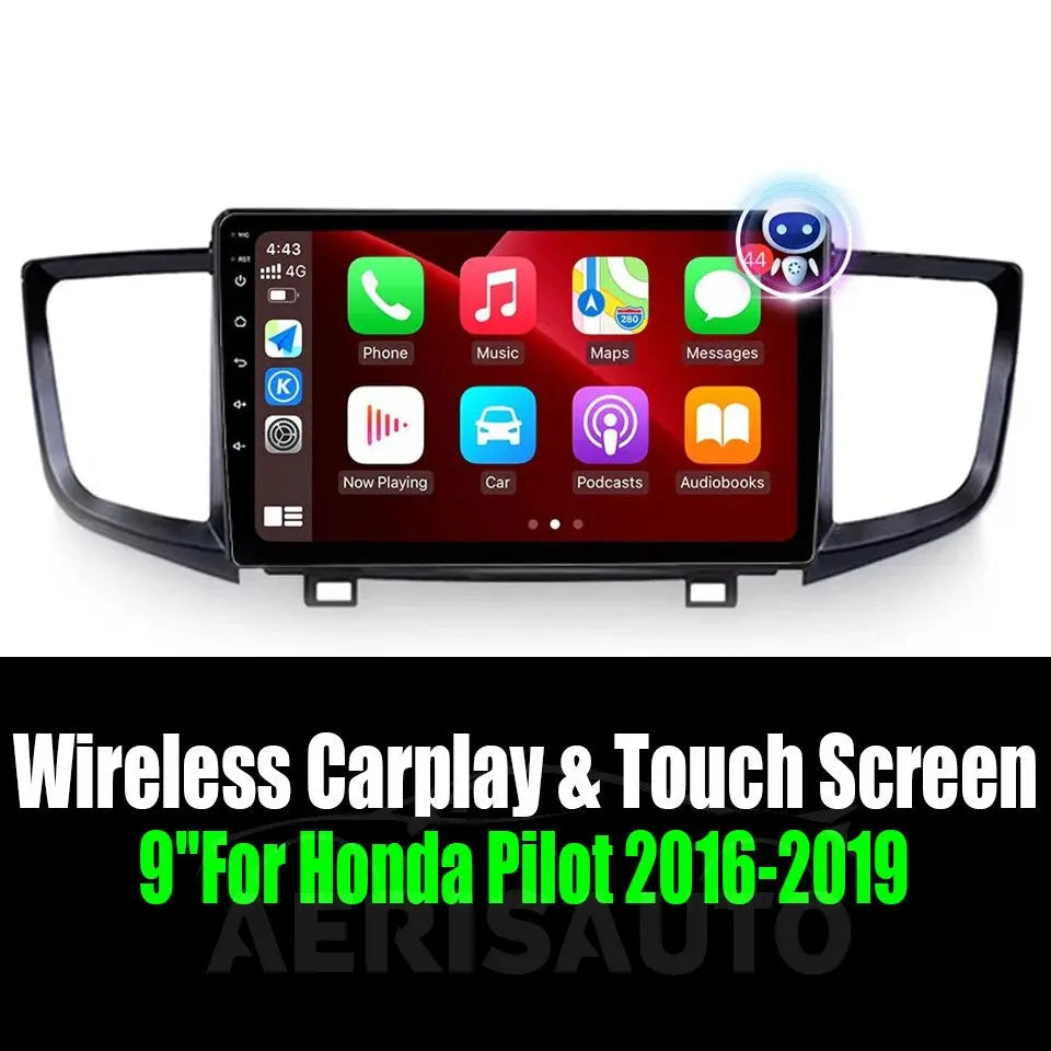 9''For Honda Pilot 2016-2019 AERISAUTO for Apple Android screen and  Android Auto Aerisauto