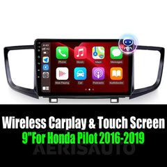 9''For Honda Pilot 2016-2019 AERISAUTO for Apple Android screen and  Android Auto Aerisauto