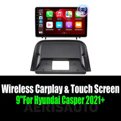 9''For Hyundai Casper 2021+ AERISAUTO for Apple Android screen and  Android Auto Aerisauto