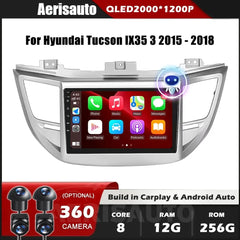 9''For Hyundai Tucson IX35 3 2015-2018 AERISAUTO for Apple Android screen and  Android Auto Aerisauto