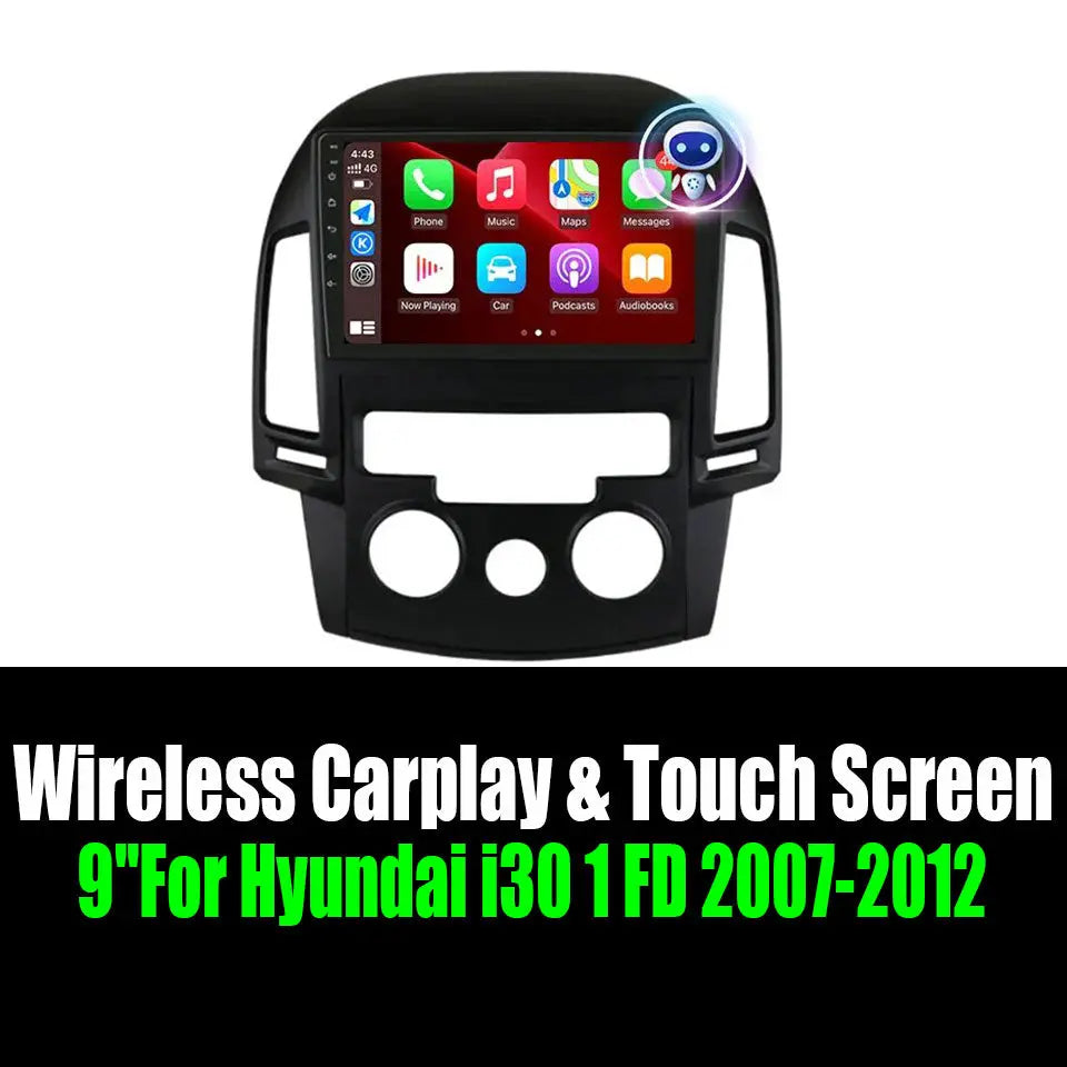 9''For Hyundai i30 1 FD 2007-2012 AERISAUTO for Apple Android screen and  Android Auto 2 Aerisauto