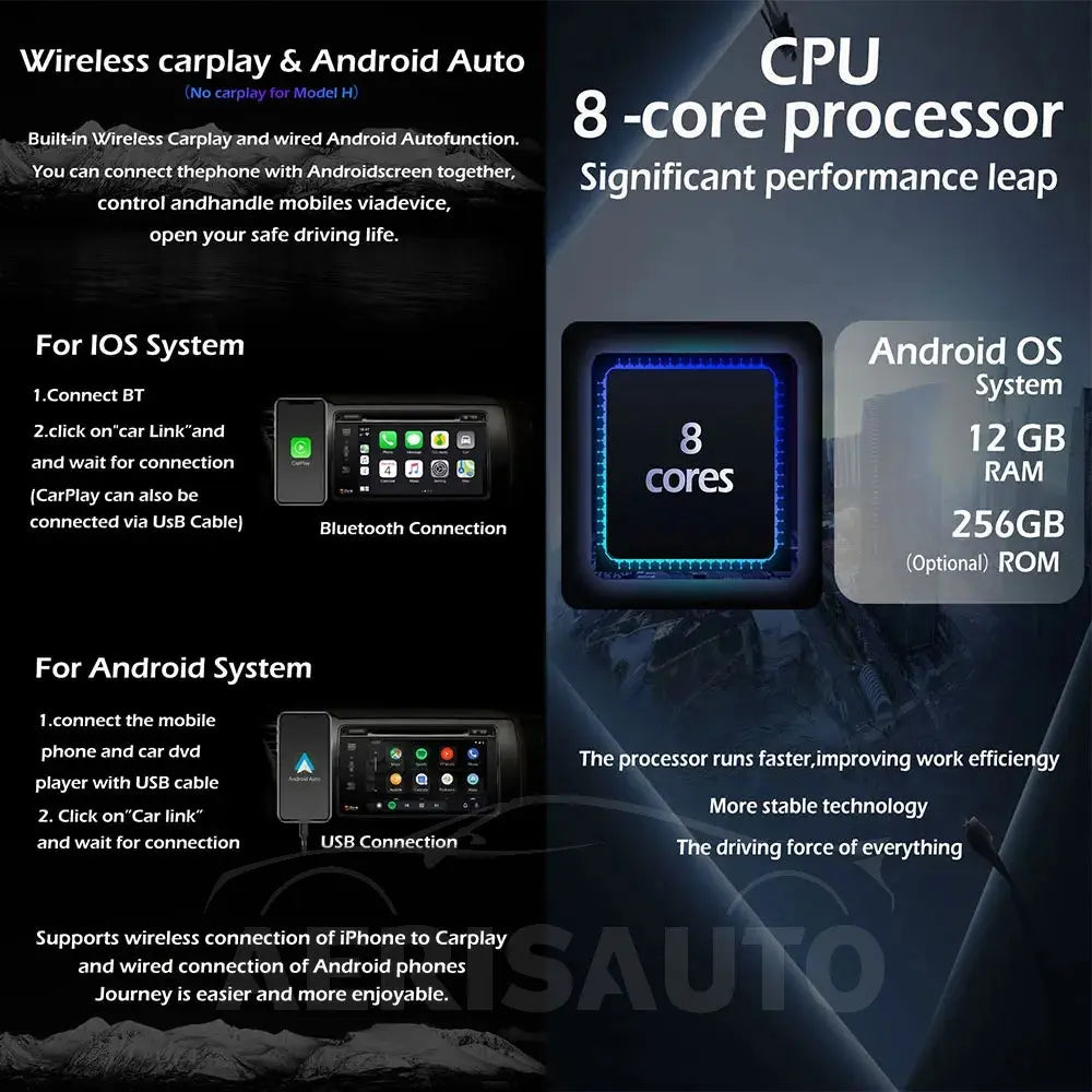 9''For Hyundai i30 1 FD 2007-2012 AERISAUTO for Apple Android screen and  Android Auto 2 Aerisauto