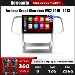 9''For Jeep Grand Cherokee WK2 2010-2013 AERISAUTO for Apple Android screen and  Android Auto Aerisauto