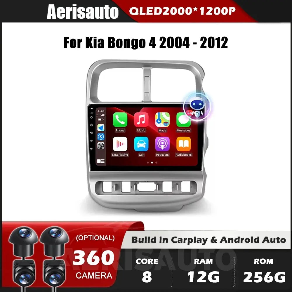 9''For Kia Bongo 4 2004-2012 AERISAUTO for Apple Android screen and  Android Auto Aerisauto